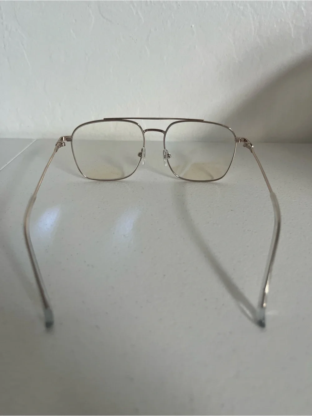 Gold Metal Aviator Glasses